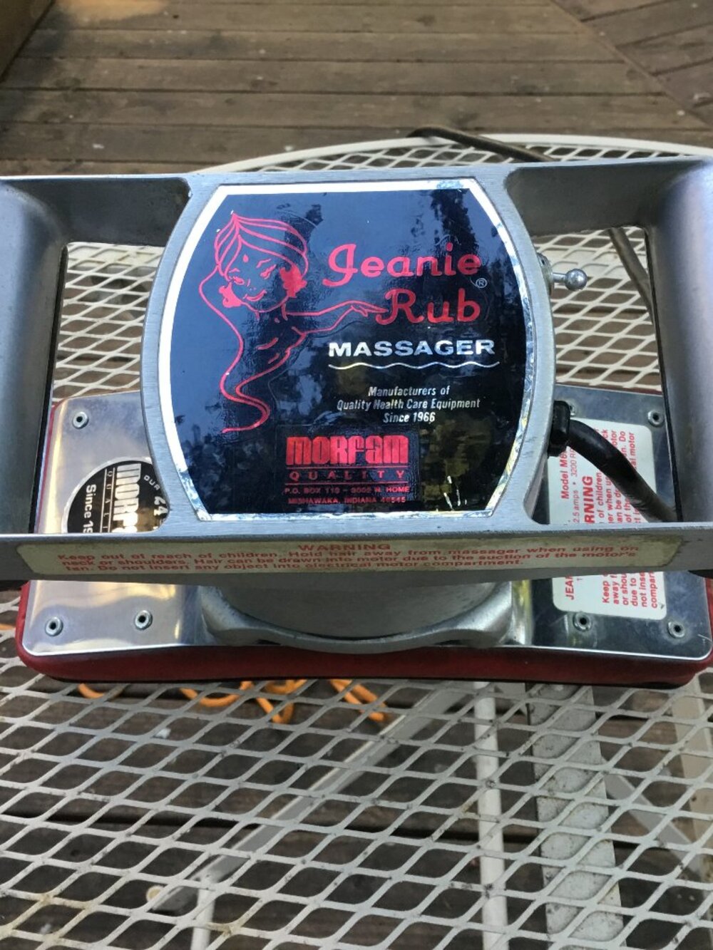 Jeanie Rub Handheld Full Body Massage Cushion Vibrating #M69-315A See Video